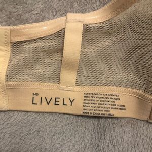 Strapless Nude Lively Bra 34D NWOT
